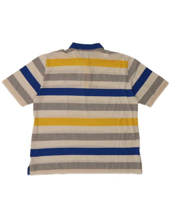 Paul & Shark Mens Yachting Polo Shirt 2XL Multicoloured Striped Cotton