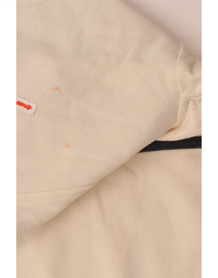 Champion Boys Graphic Hoodie Jumper 9-10 Years Off White Cotton