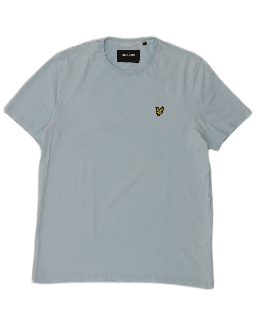 Lyle & Scott Mens T-Shirt Top Medium Blue Cotton