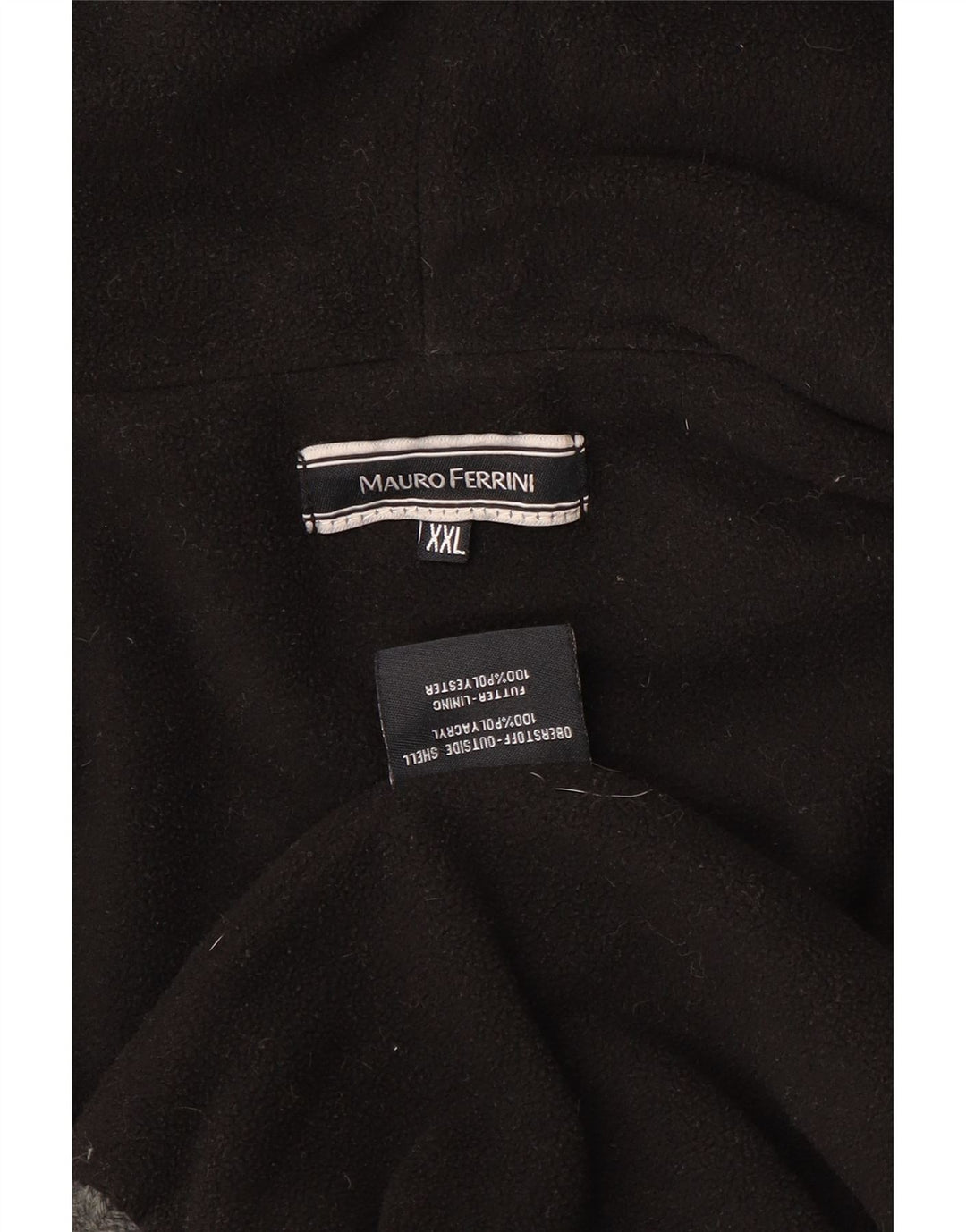 MAURO FERRINI Mens Hooded Cardigan Sweater 2XL Multicoloured Striped