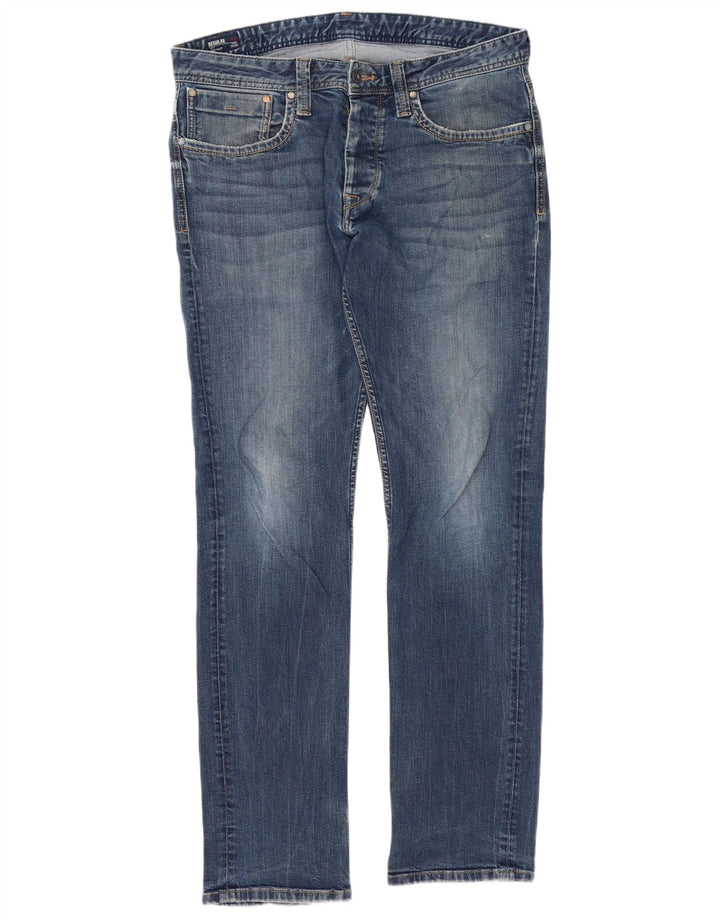 PEPE Jeans Mens Slim Jeans W34 L34  Blue Cotton