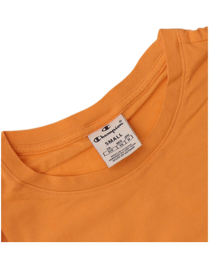 Champion Mens Graphic T-Shirt Top Small Orange