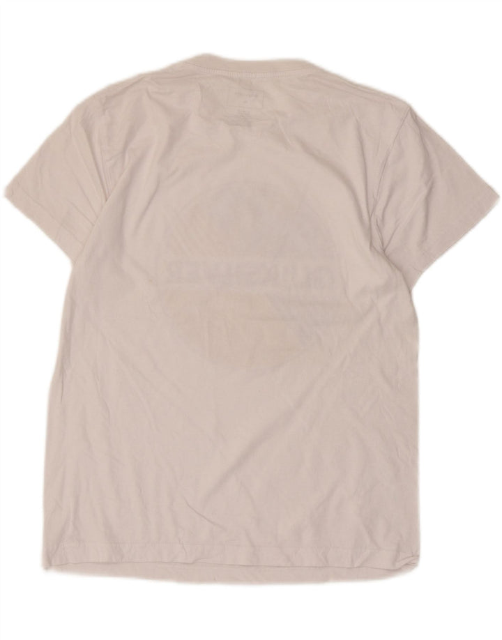 Quiksilver Womens Regular Fit Graphic T-Shirt Top UK 14 Medium White Cotton