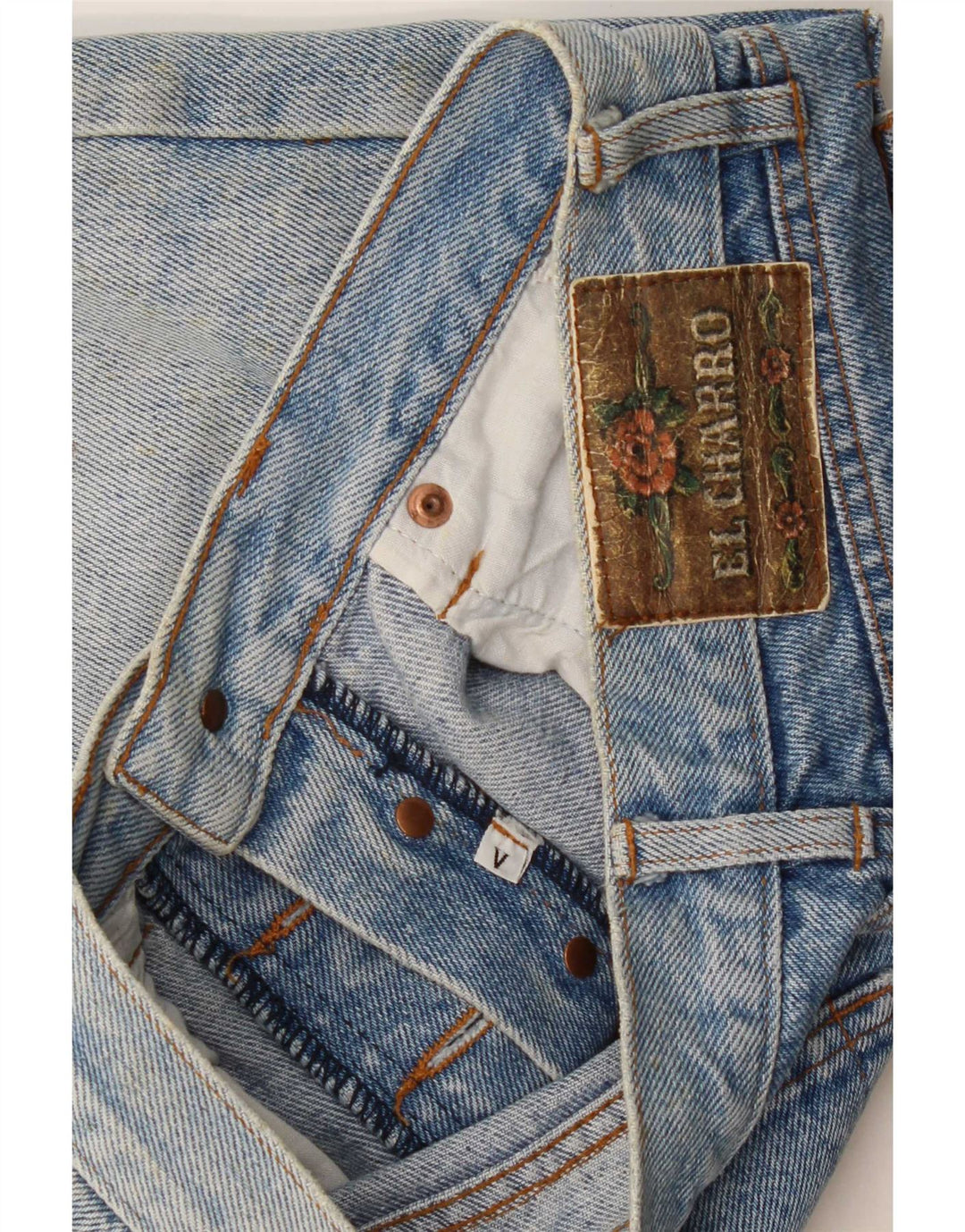 El Charro Womens Tapered Jeans W28 L27 Blue