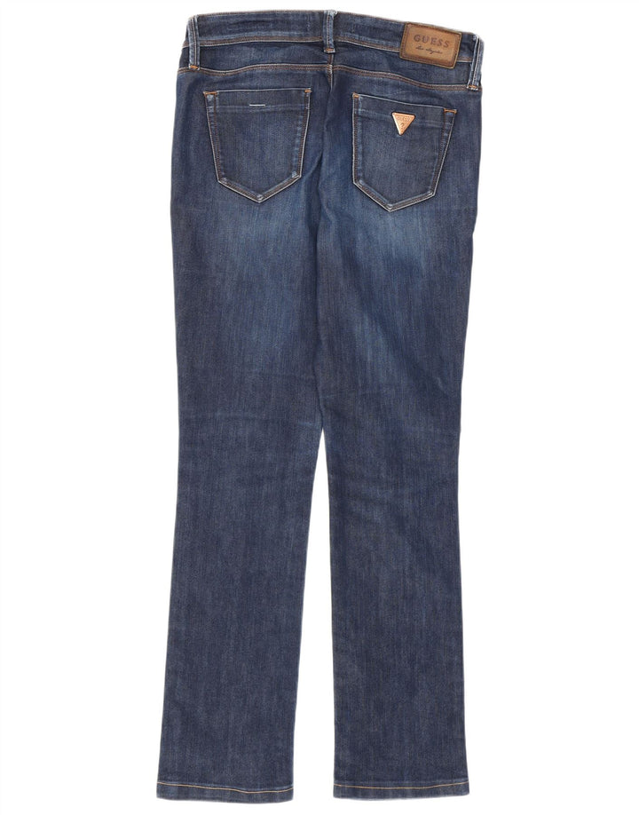 Guess Womens Cigarette Slim Jeans W27 L28 Navy Blue Cotton