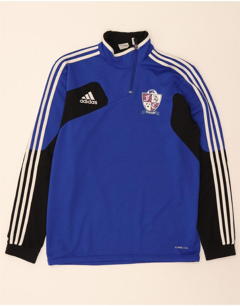 ADIDAS Mens Climacool Pullover Tracksuit Top UK 40/42 Medium Blue Vintage Adidas and Second-Hand Adidas from Messina Hembry 