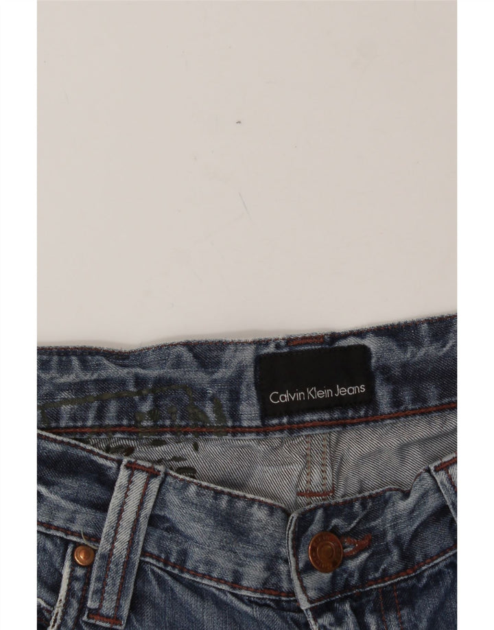 CALVIN KLEIN Mens Denim Shorts W32 Medium  Blue Vintage Calvin Klein and Second-Hand Calvin Klein from Messina Hembry 
