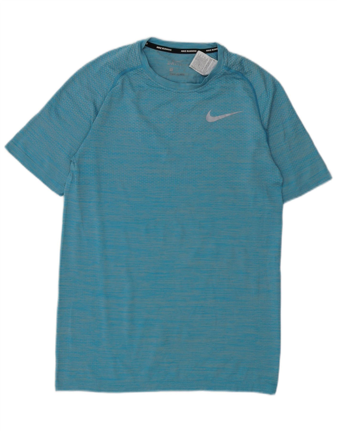 Nike Mens Dri Fit T-Shirt Top Small Blue Pinstripe Nylon