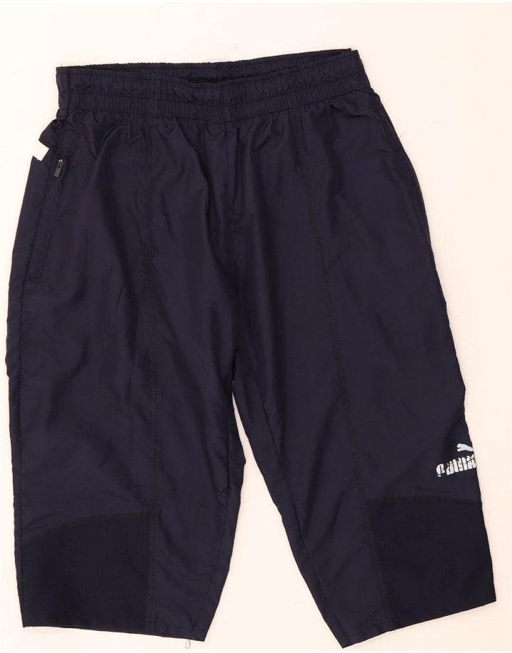 PUMA Mens Bermuda Sport Shorts XL Navy Blue Polyester