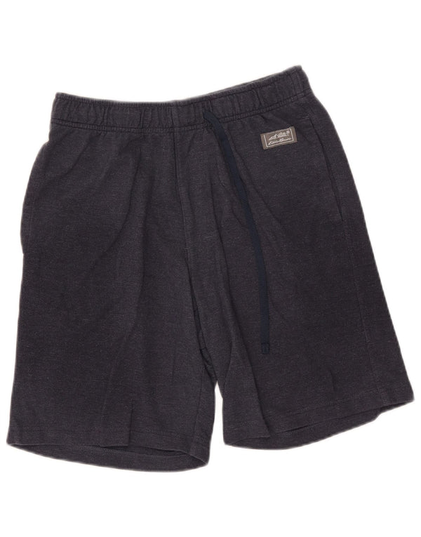 Eddie Bauer Mens Sport Shorts Small Navy Blue Cotton