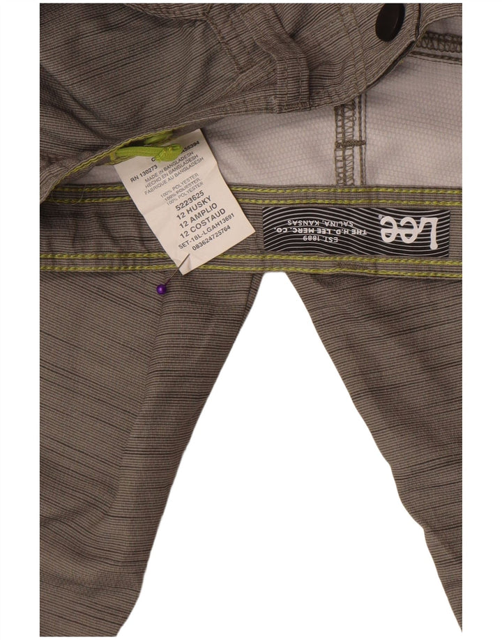 Lee Boys Cargo Shorts 11-12 Years W27  Grey Flecked Polyester