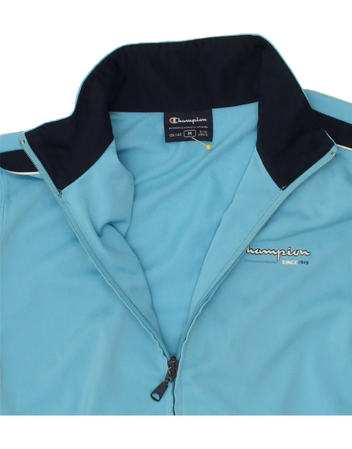 CHAMPION Boys Graphic Tracksuit Top Jacket 9-10 Years Medium Blue | Vintage Champion | Thrift | Second-Hand Champion | Used Clothing | Messina Hembry 