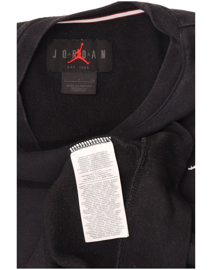 Jordan Mens Sweatshirt Jumper Small Black Cotton