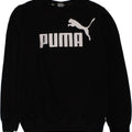 PUMA Boys Graphic Sweatshirt Jumper 13-14 Years Black Cotton | Vintage Puma | Thrift | Second-Hand Puma | Used Clothing | Messina Hembry 