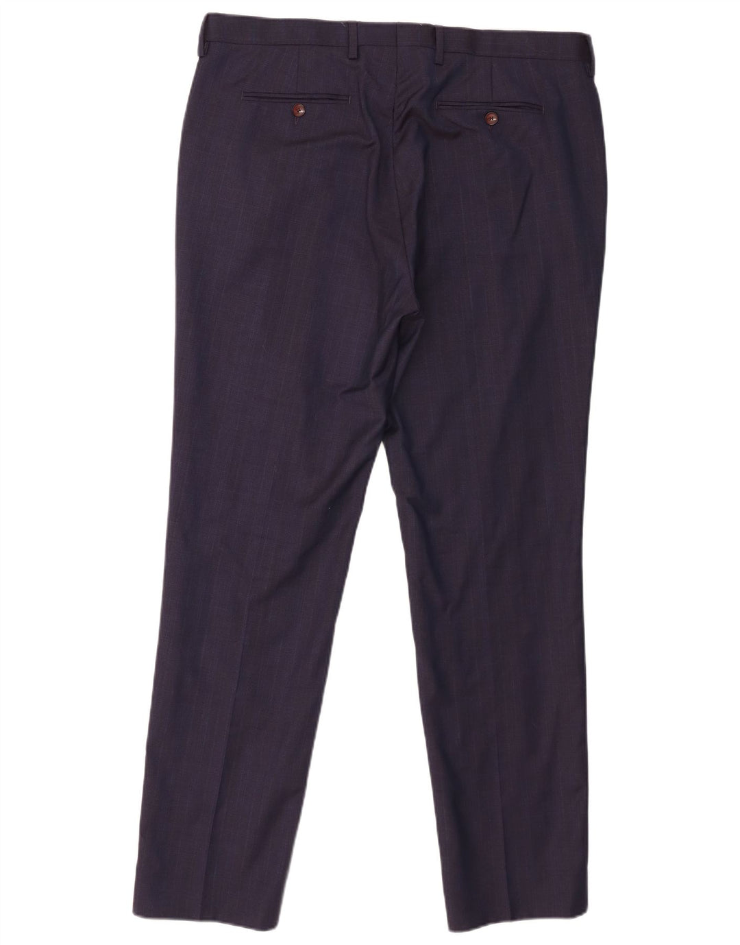 Ted Baker Mens Slim Suit Trousers W36 L31 Navy Blue Wool