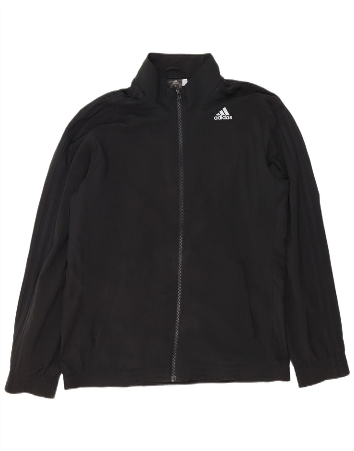 Adidas Mens Climalite Tracksuit Top Jacket UK 42/44 Large Black