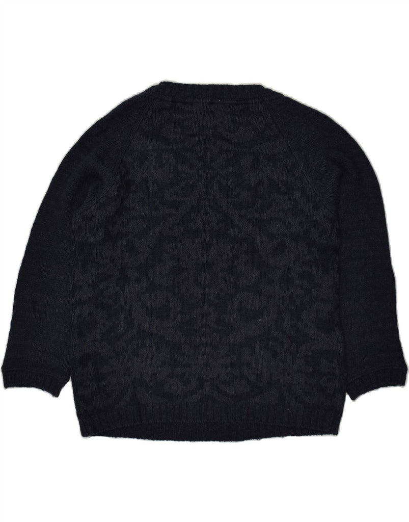 FAT FACE Womens Crew Neck Jumper Sweater UK 16 Large  Navy Blue Paisley | Vintage Fat Face | Thrift | Second-Hand Fat Face | Used Clothing | Messina Hembry 