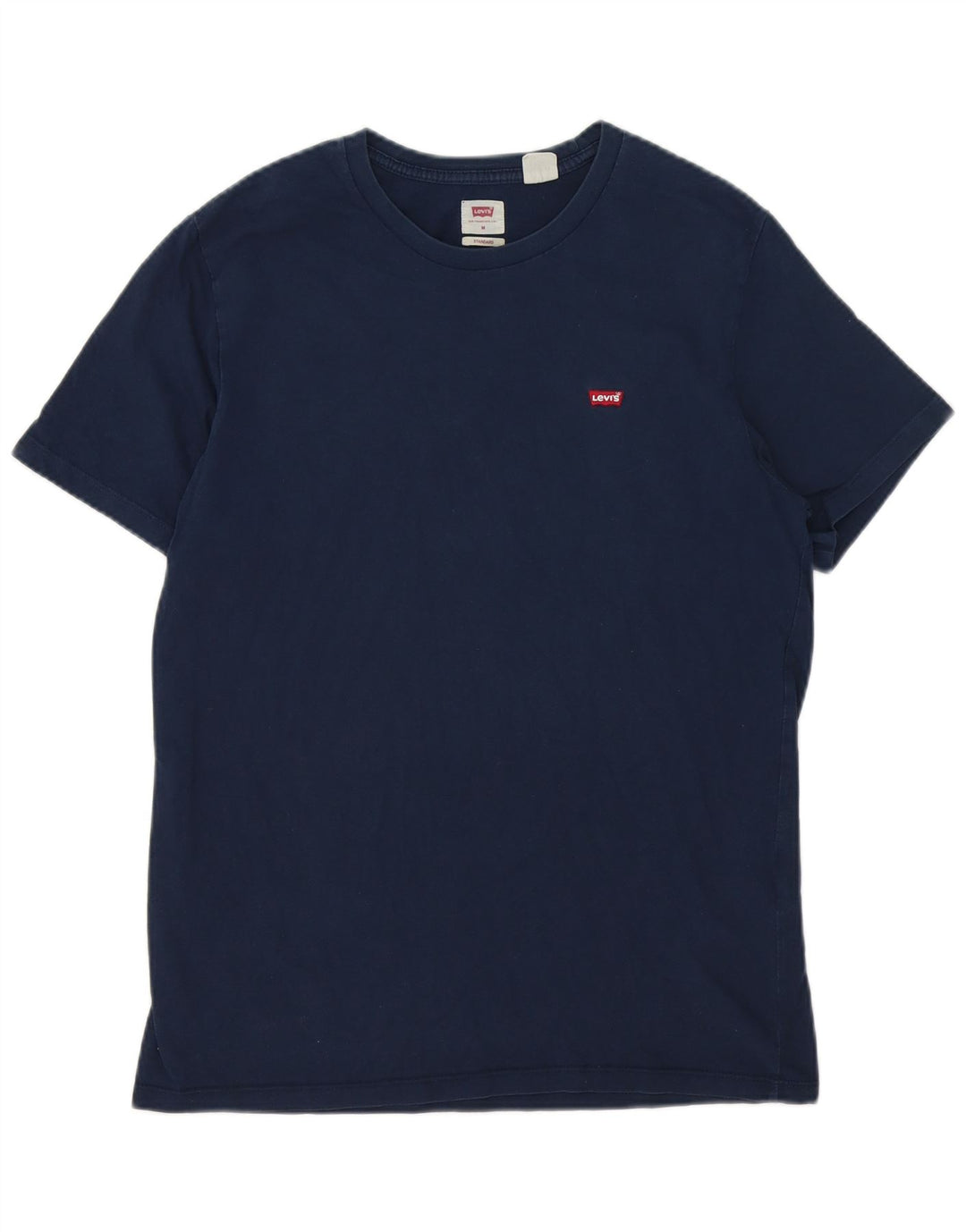 LEVI'S Mens Standard T-Shirt Top Medium Navy Blue Cotton