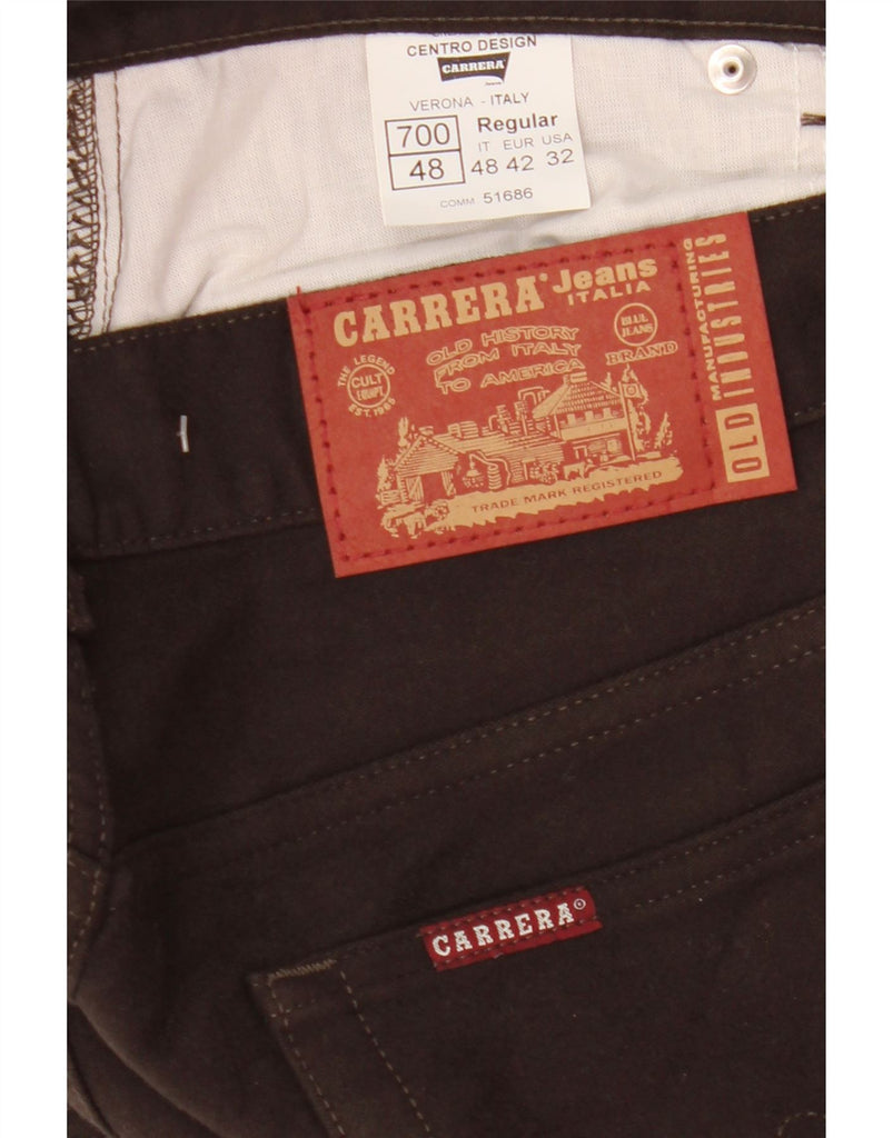 CARRERA Mens 700 Regular Casual Trousers IT 48 Medium W32 L34 Brown Vintage Carrera and Second-Hand Carrera from Messina Hembry 