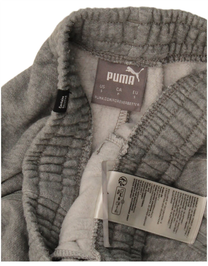 Puma Womens Tracksuit Trousers Joggers UK 10 Small  Grey Cotton