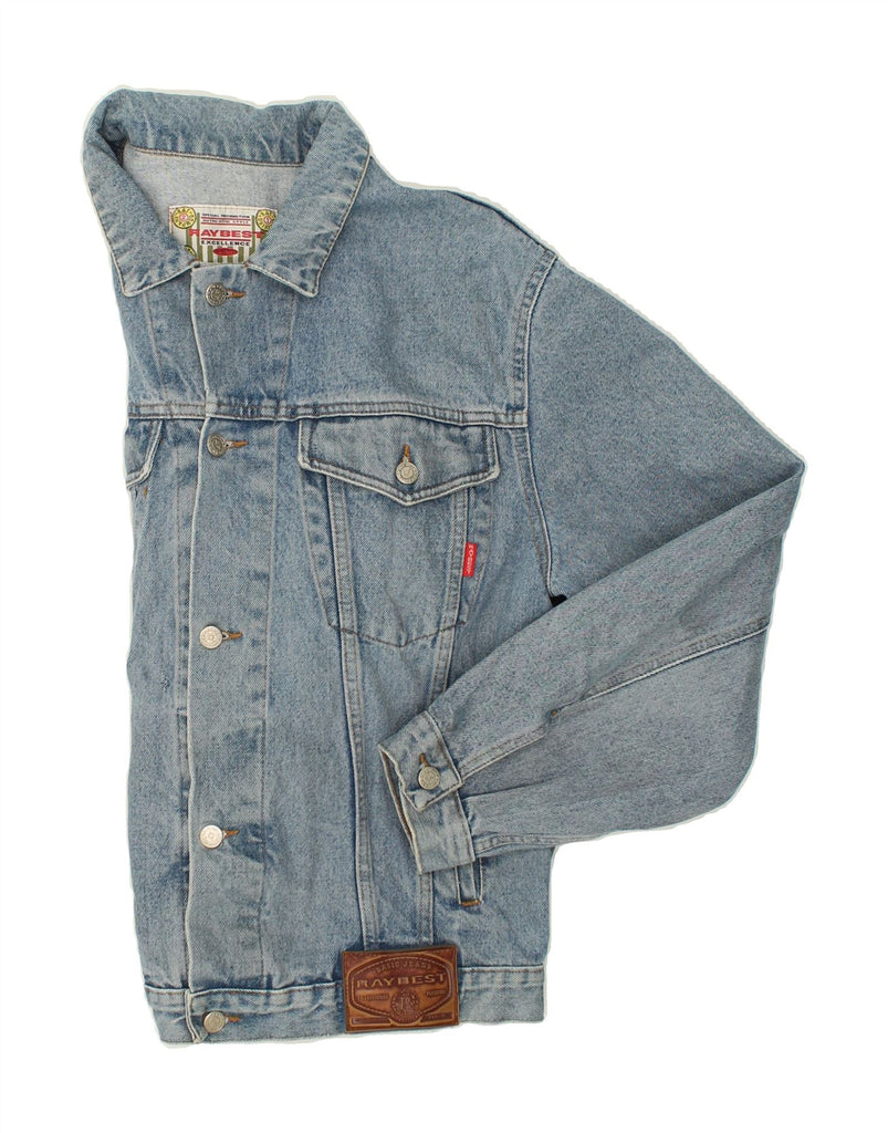 RAYBEST Mens Denim Jacket UK 40 Large Blue | Vintage Raybest | Thrift | Second-Hand Raybest | Used Clothing | Messina Hembry 