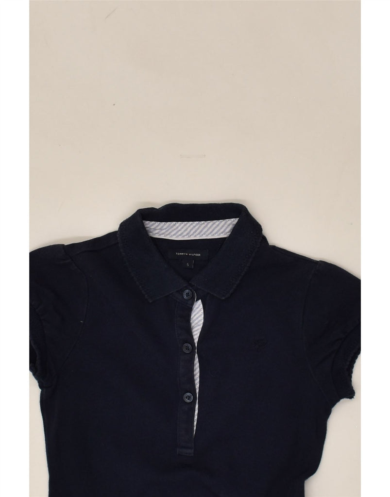 TOMMY HILFIGER Girls Polo Dress 4-5 Years Navy Blue Cotton | Vintage Tommy Hilfiger | Thrift | Second-Hand Tommy Hilfiger | Used Clothing | Messina Hembry 