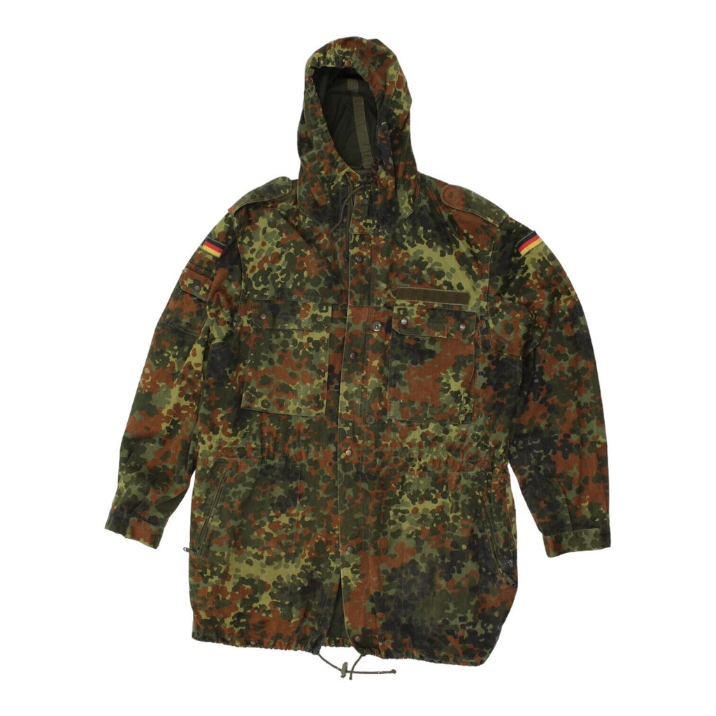 Marquardt + Schulz Mens Green Hooded Camo Jacket | Vintage German Military Army | Vintage Messina Hembry | Thrift | Second-Hand Messina Hembry | Used Clothing | Messina Hembry 