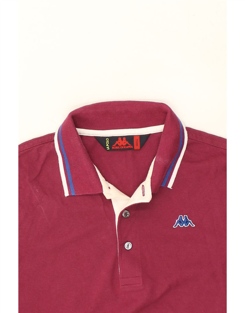 KAPPA Mens Polo Shirt Small Burgundy Cotton | Vintage Kappa | Thrift | Second-Hand Kappa | Used Clothing | Messina Hembry 