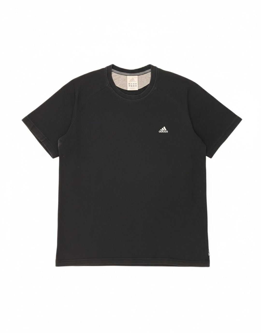 ADIDAS Mens T-Shirt Top Large Black Cotton