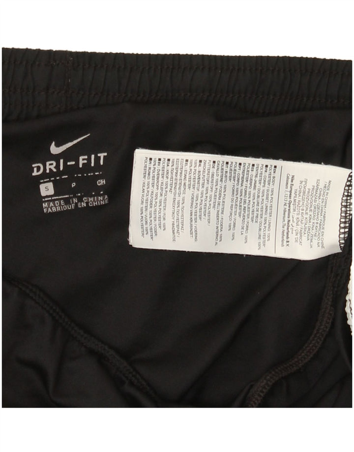 Nike Womens Dri Fit Sport Shorts UK 10 Small Black Polyester
