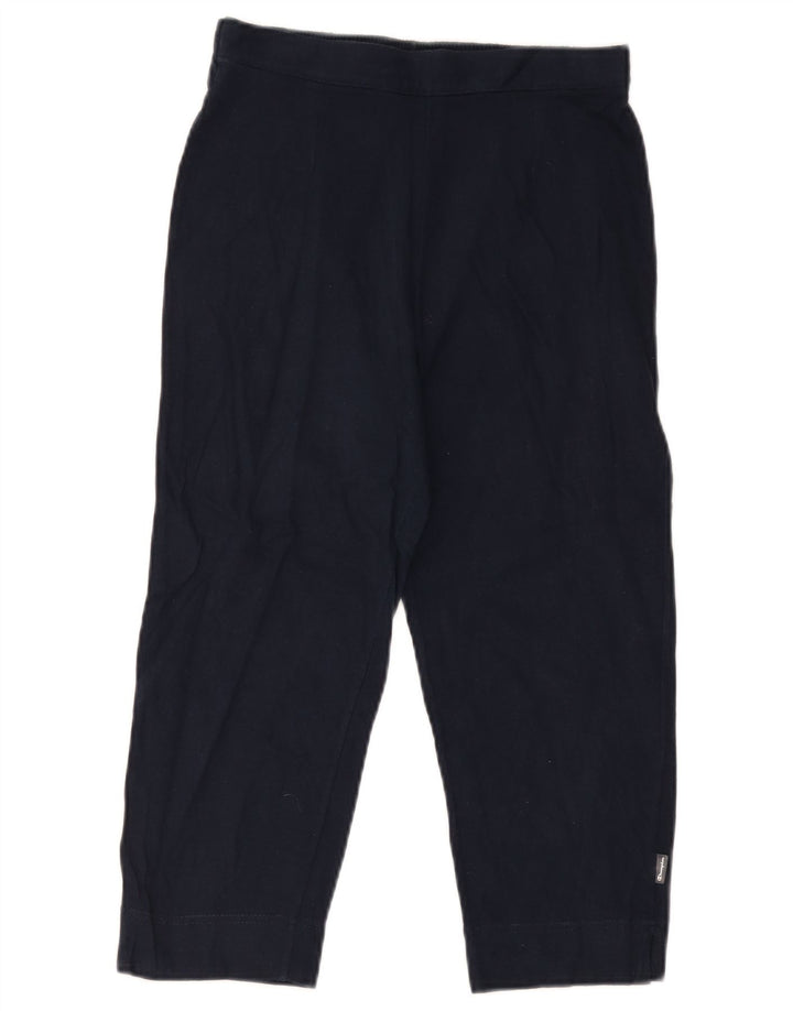 CHAMPION Womens Capri Tracksuit Trousers UK 14 Large  Navy Blue