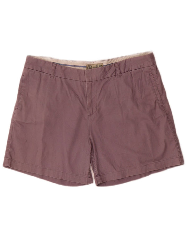 Fat Face Womens Chino Shorts UK 16 Large W36 Purple Cotton
