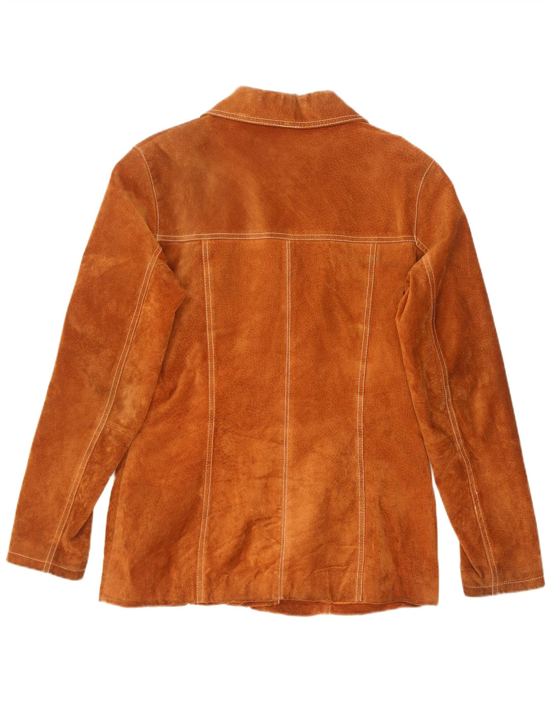 Gipsy Womens Suede Jacket UK 14 Medium Brown Leather
