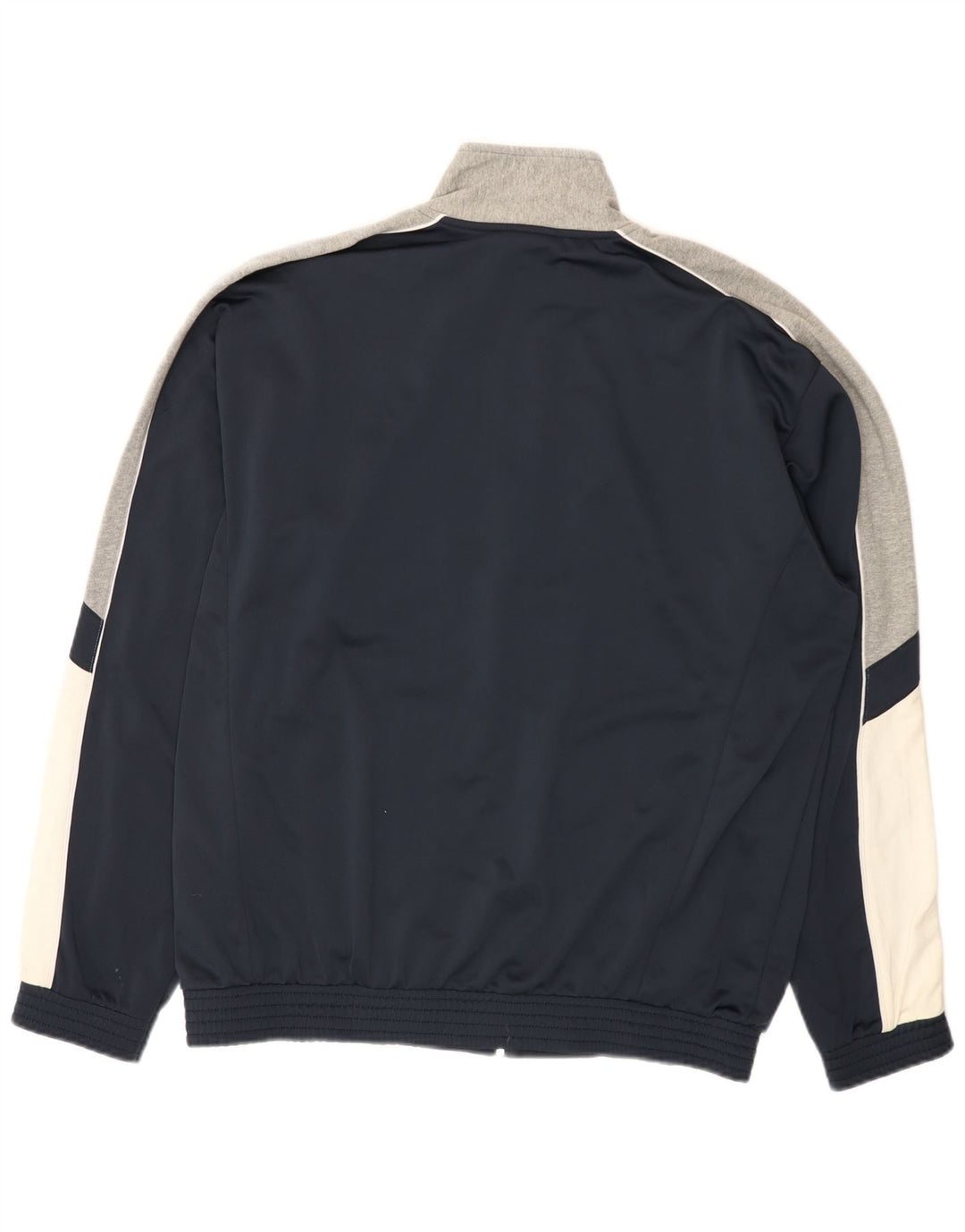 Champion Mens Tracksuit Top Jacket XL Navy Blue Colourblock Polyester