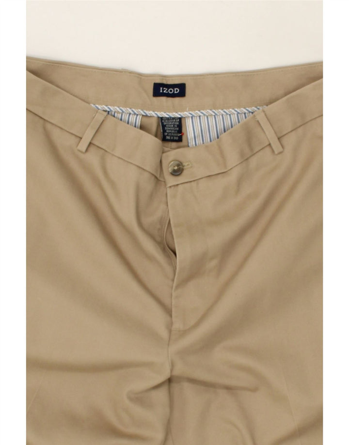 IZOD Mens Straight Chino Trousers W36 L30  Beige Cotton Vintage Izod and Second-Hand Izod from Messina Hembry 