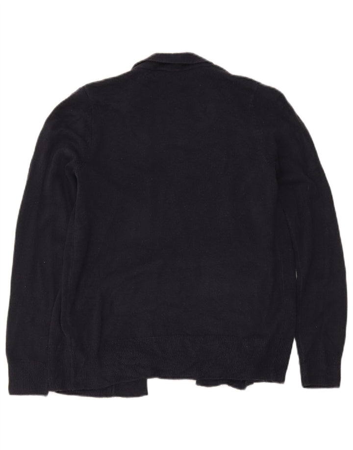 Marks & Spencer Womens Open Cardigan Sweater Small Navy Blue Acrylic