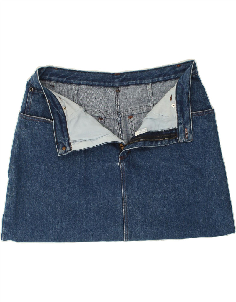 VINTAGE Womens Denim Skirt EU 38 Medium W34 Blue Cotton Vintage Vintage and Second-Hand Vintage from Messina Hembry 