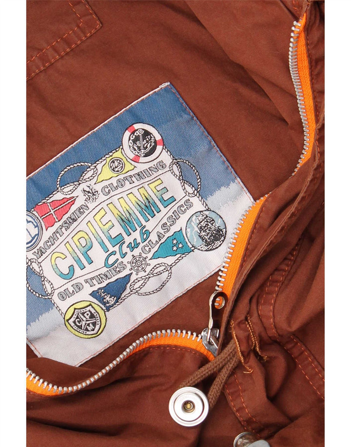 Vintage Mens Yachting Utility Jacket UK 40 Large Brown