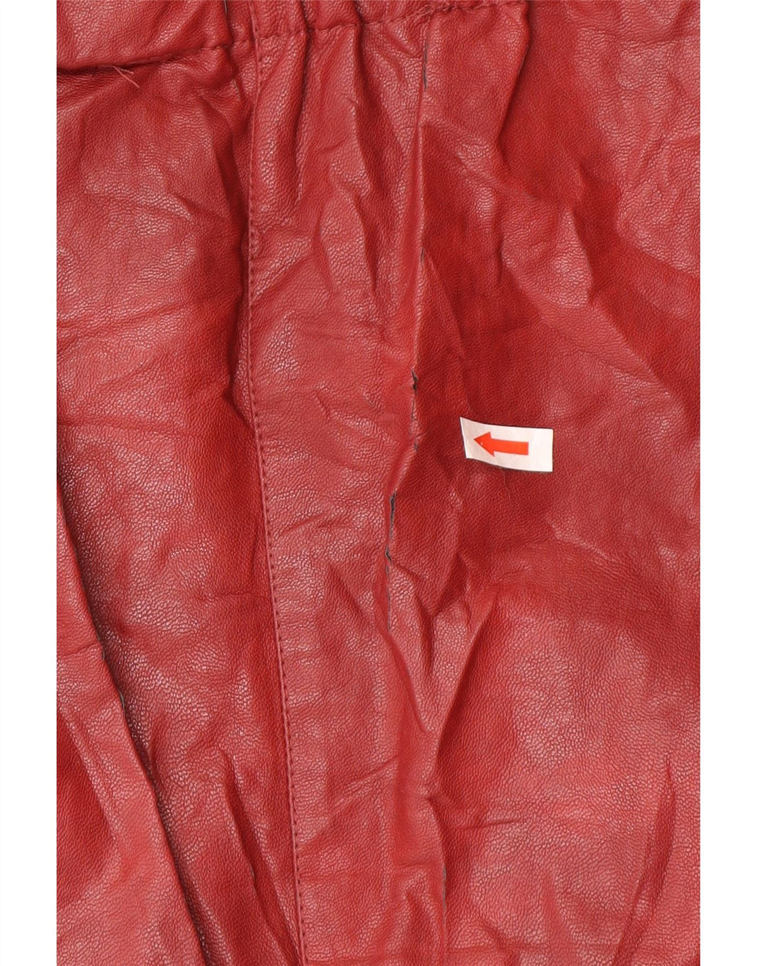 Zara Womens Leather Skirt Small W26  Burgundy