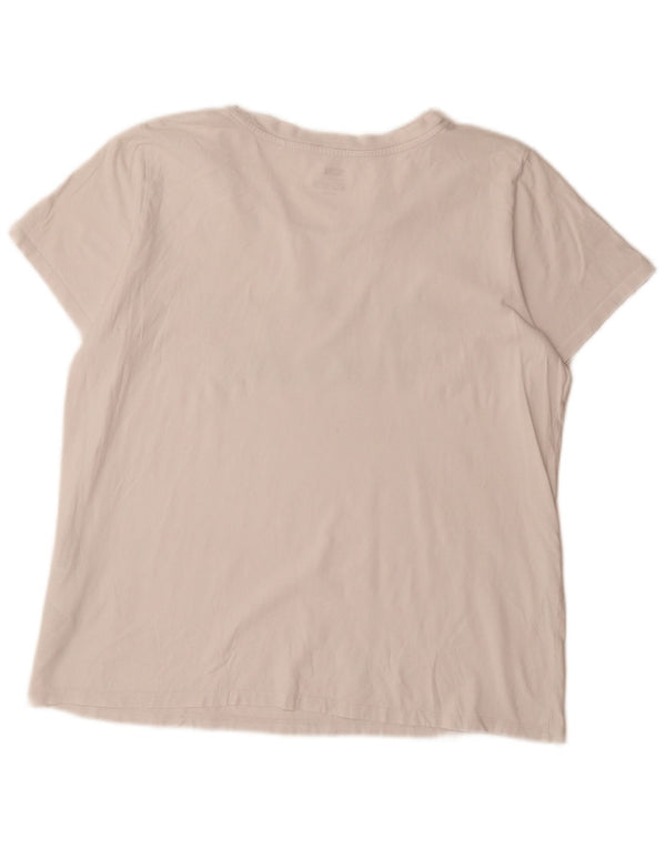 Levi's Womens Graphic T-Shirt Top UK 18 XL White Cotton