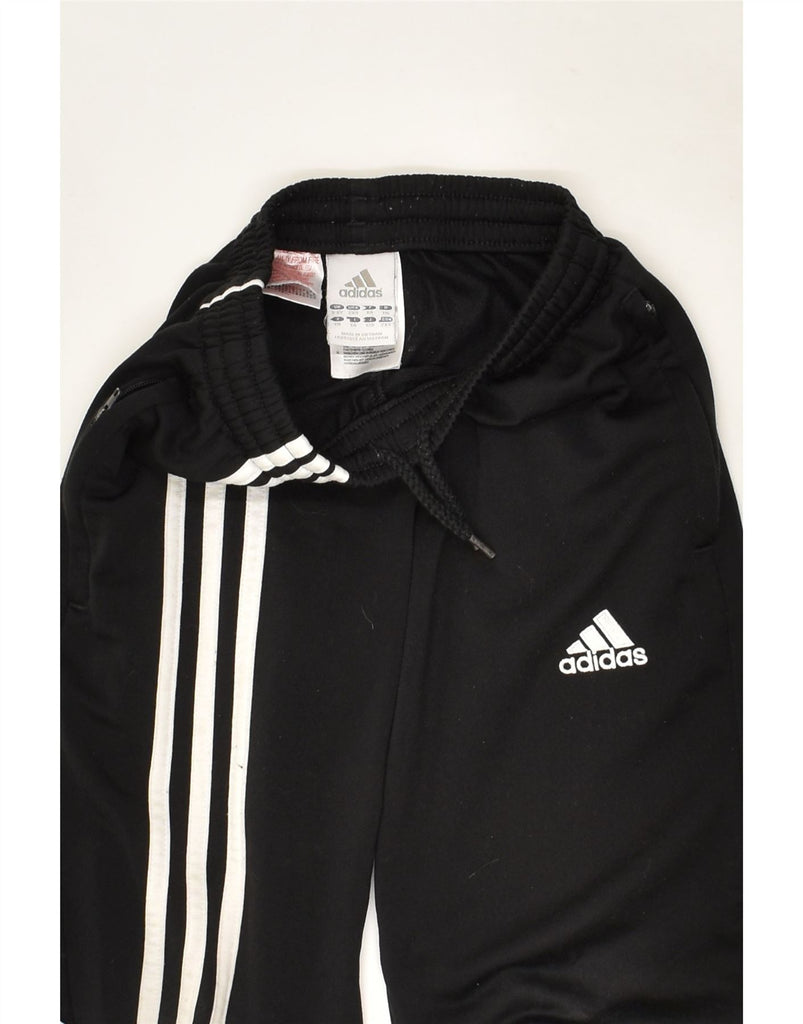ADIDAS Boys Tracksuit Trousers Joggers 5-6 Years Black Colourblock | Vintage Adidas | Thrift | Second-Hand Adidas | Used Clothing | Messina Hembry 