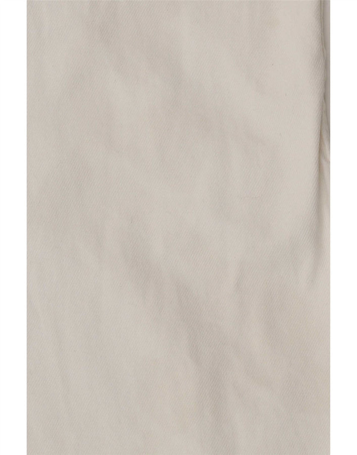 Zara Womens High Rise Wide Leg Jeans EU 40 Medium W30 L29 White