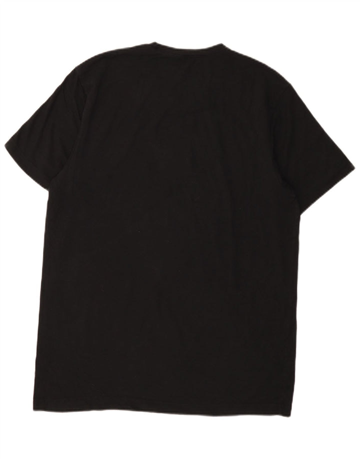 NAUTICA Mens T-Shirt Top Large Black Cotton