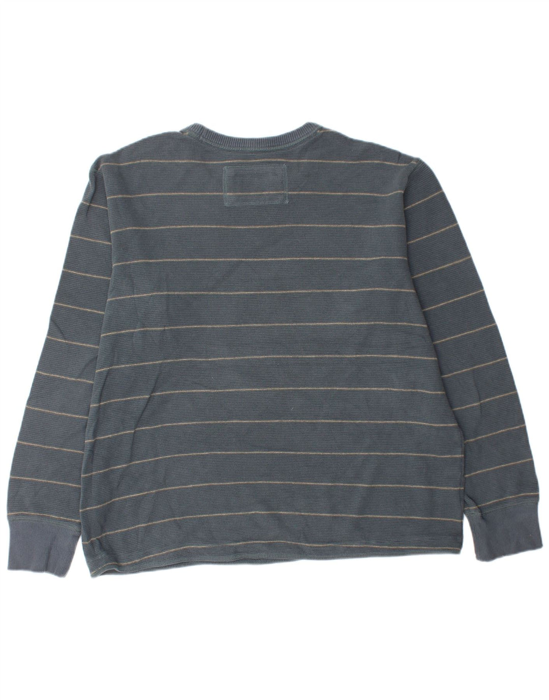 EDDIE BAUER Mens Top Long Sleeve XL Blue Striped Cotton