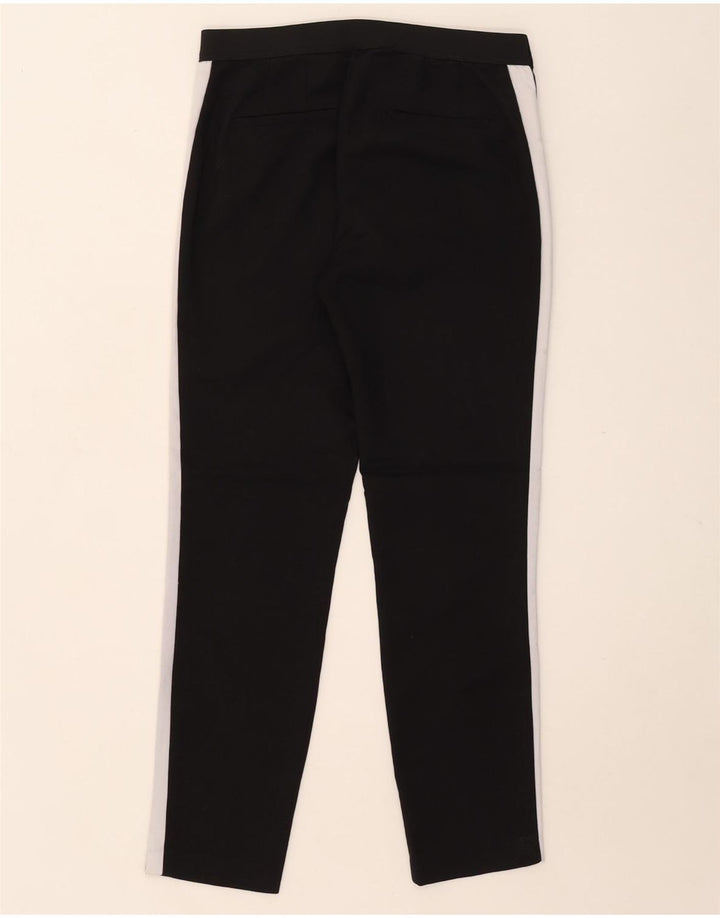 Zara Womens Slim Chino Trousers Medium W28 L28 Black Colourblock