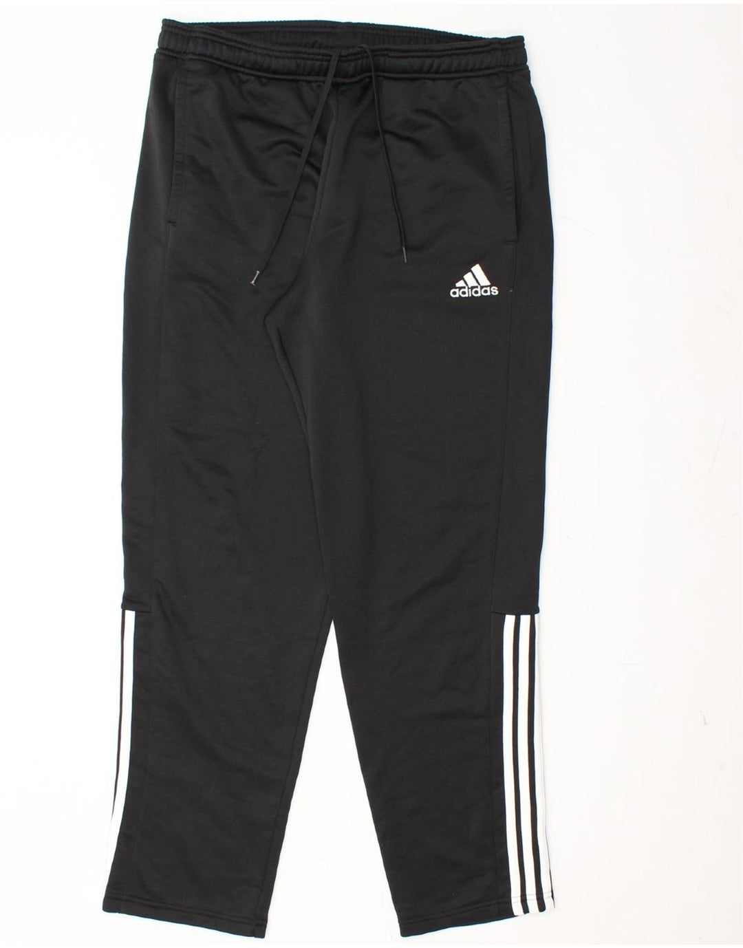 ADIDAS Mens Tracksuit Trousers Large  Black Polyester