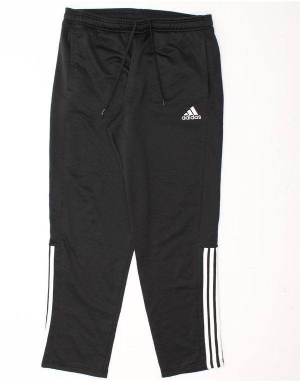 ADIDAS Mens Tracksuit Trousers Large  Black Polyester