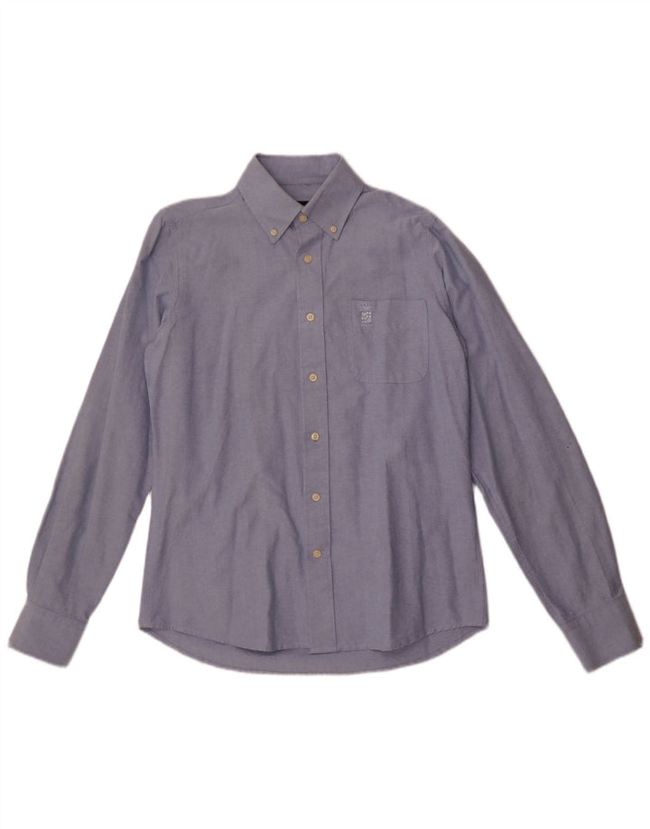 Marina Militare Mens Shirt Small Blue Cotton