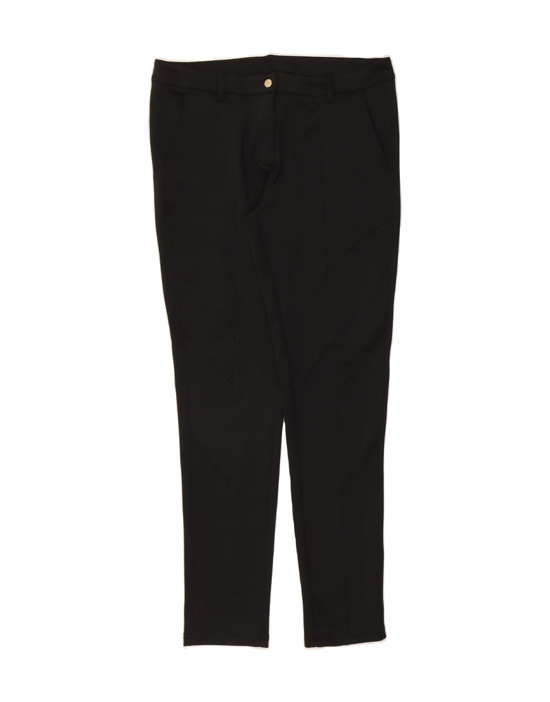 EMPORIO ARMANI Womens Skinny Casual Trousers Large W34 L31 Black Polyester Vintage Emporio Armani and Second-Hand Emporio Armani from Messina Hembry 