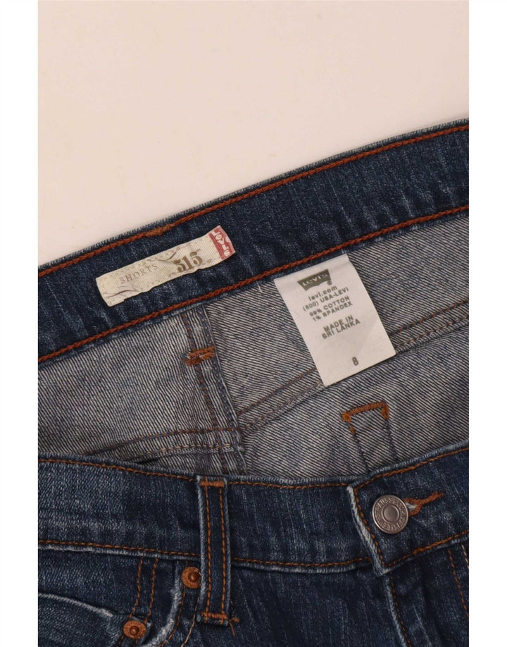 Levi's Womens 515 Denim Shorts US 8 Medium W30 Blue Cotton